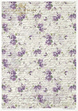 ITD Collection Rice Paper Pack Post Flower Post Violet