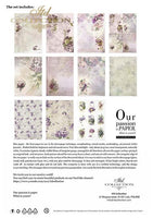 ITD Collection Rice Paper Pack Post Flower Post Violet
