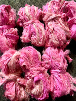 Bright Pink Sari Silk