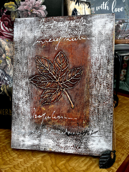 Copper leaf canvas art