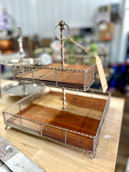 Two Tiered Copper Shelf