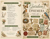 The Gardener's Prayer Collection – Pack 8: Garden Ephemera Digital Paper