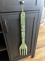 Large wooden fork