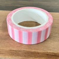 Pink and White Stripes - 15mm Washi Tape