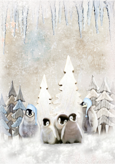 Decoupage Queen Winter Family - A4