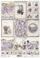 ITD Collection 9 Pack Lavender Journaling Cards Rice Paper