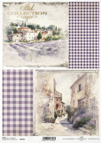 ITD Collection Provence Scenes 2 Pack Rice Paper