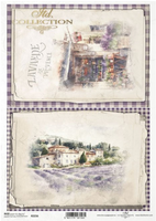 ITD Collection Lavender Chateau 2 Pack Rice Paper