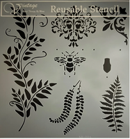 Classic Elements I VRTS2402 - Mara LaFay Stencil