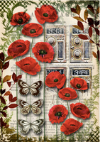 Decoupage Queen Urban Poppies- A4