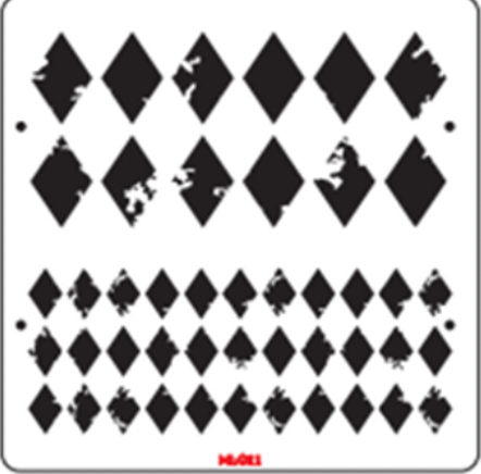 Diamonds In Distress WS0003 - Mara LaFay Stencil – Leesa Boone Designs