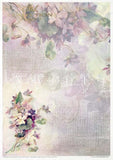 ITD Collection Rice Paper Pack Post Flower Post Violet