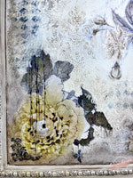 Sepia Blossom Mixed Media Art