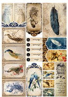 Paper Designs Vintage Birds Junk Journal Kit