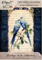Paper Designs Vintage Birds Rice Paper Kit