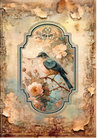 Paper Designs Vintage Birds Rice Paper Kit