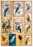 Paper Designs Vintage Birds Rice Paper Kit