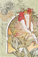 Bird Lady Decoupage Tissue