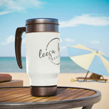 LBD Logo Stainless Steel Travel Mug with Handle, 14oz