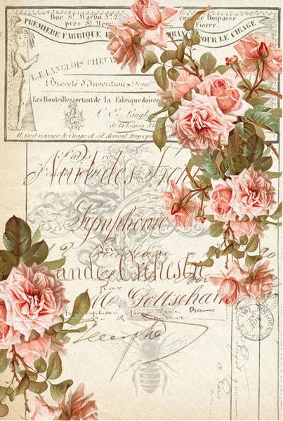 Floral Ephemera Decoupage Tissue