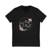 Good Things 2... Unisex Jersey Short Sleeve V-Neck Tee