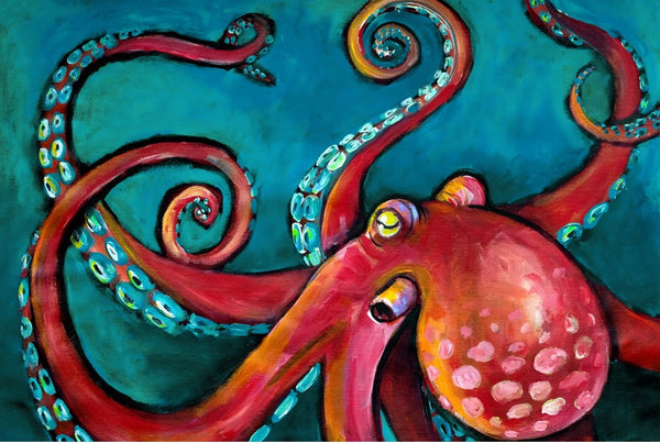 Octopus Decoupage Tissue Paper