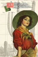 Cowgirl Decoupage Tissue