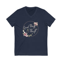 Good Things 2... Unisex Jersey Short Sleeve V-Neck Tee