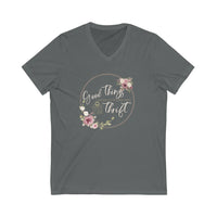 Good Things 2... Unisex Jersey Short Sleeve V-Neck Tee