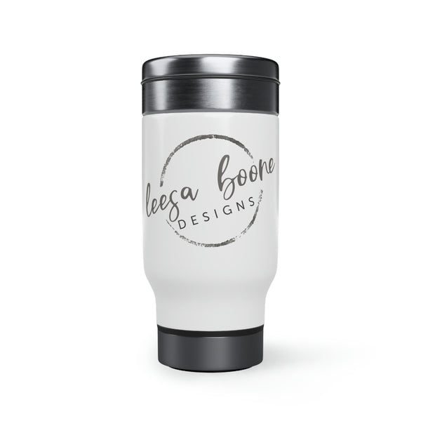 LBD Logo Stainless Steel Travel Mug with Handle, 14oz