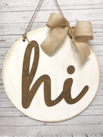 Circle Hi Door Hanger Unfinished