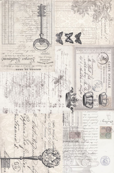 Ephemera Collage Decoupage Tissue