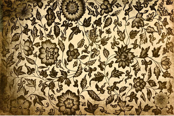 Grungy Floral Decoupage Tissue Paper