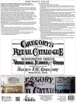 Gregory's Catalogue Inlay 8 Sheet - 12x16 Pad