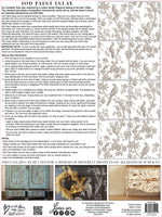 Grisalle Toile Inlay 8 Sheet - 12x16 Pad