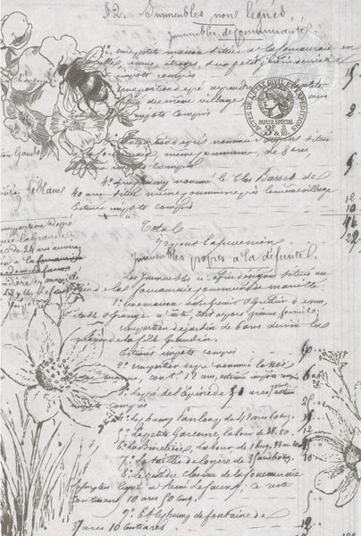 Natural History Script Decoupage Tissue