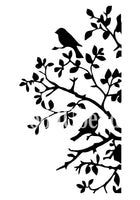 Posh Chalk Stencil Posh Birds and Bendy Branches
