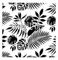 Posh Chalk Stencil Tropical Leaves 50x50cm
