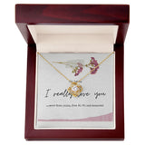 Love Knot Necklace (White or Yellow Gold)