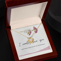 Love Knot Necklace (White or Yellow Gold)