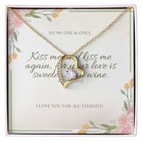 Forever Love Necklace (White or Yellow Gold)