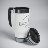 LBD Logo Stainless Steel Travel Mug with Handle, 14oz
