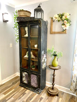 Black Floral Cabinet