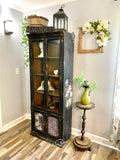 Black Floral Cabinet