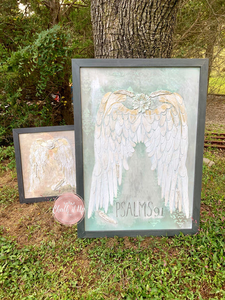 Angel wings wall art