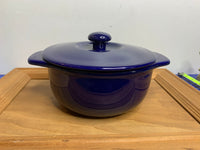 Chantal 1 1/4 Qt. Covered Stoneware Casserole Royal Blue