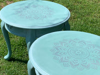 Mandala Side Tables (2)- SOLD