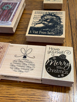Christmas rubber stamp 8 Piece Set