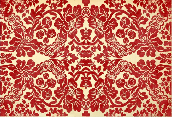 Red Damask Decoupage Tissue