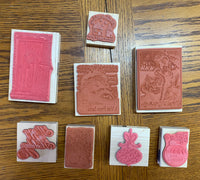 Christmas rubber stamp 8 Piece Set